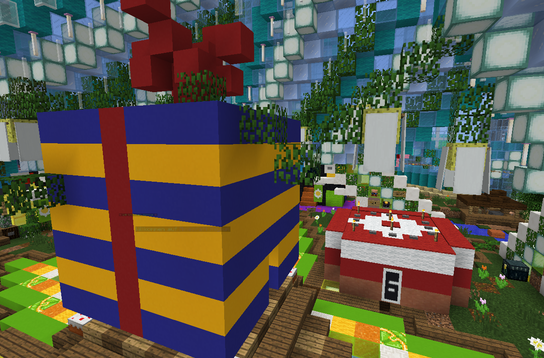 Ein Geschenk auf dem Minecraft Asylum Server