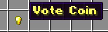 Der Vote Coin im Inventar
