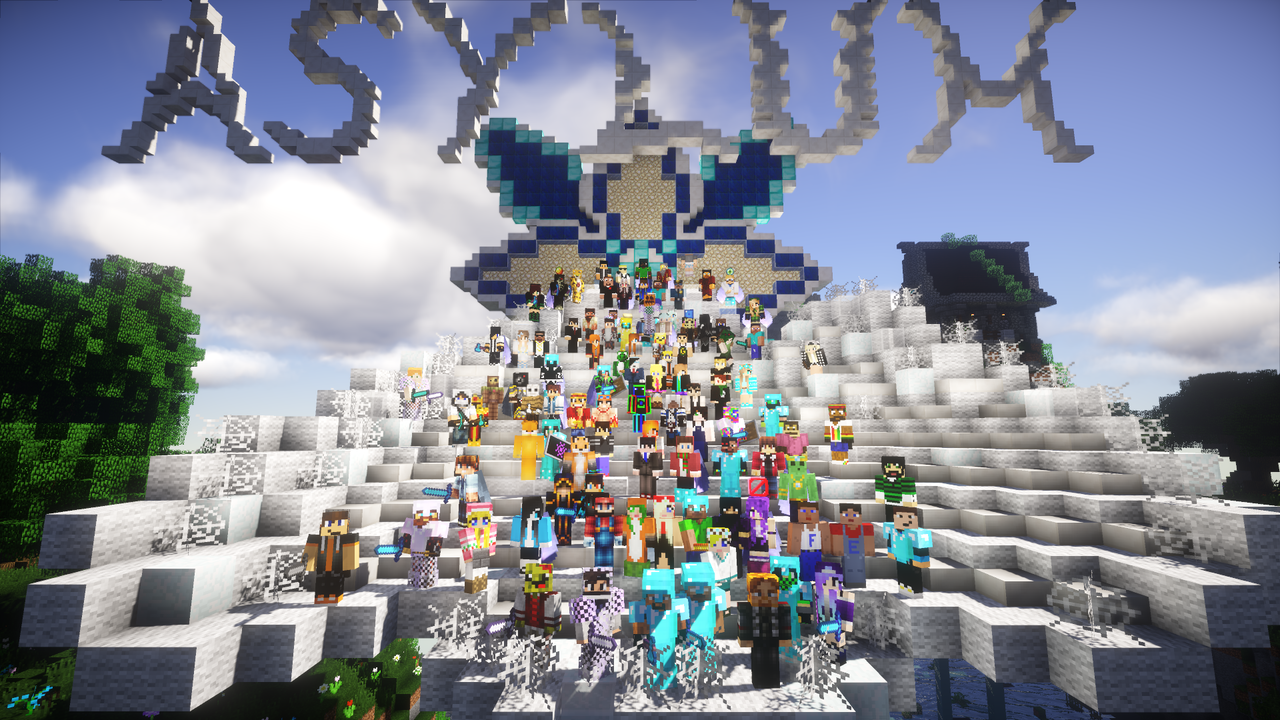Gruppenfoto des Asylum-Servers 2016